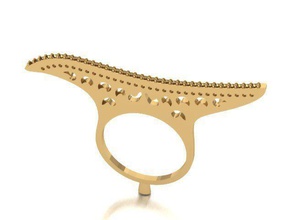 halka yumruk tasarımı takı yüzük diamondring weddingring moda 3d print model - Mito3D