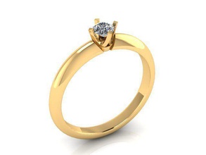 ring r0027 jewelry diamond gem jewel jewellery rings engagement 3d print model - Mito3D