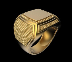 anello r003 gioielli gioiello oro argento disco di platino incisione anelli 3d print model - Mito3D