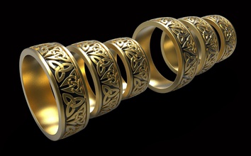 anel r007 o cad jóias de prata gem diamante jóia pedra preciosa ouro printable triskele anéis 3d print model - Mito3D