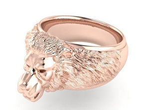 ring r0109 Schmuck gold Juwel Ringe lion Mann 3d print model - Mito3D