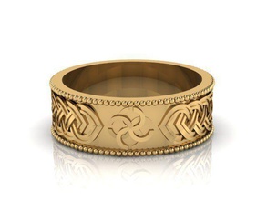 ring r0119 jewelry diamond gold jewel jewellery rings wedding 3d print model - Mito3D