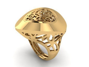 ring r0188 jewelry gold jewel jewellery rings 3d print model - Mito3D