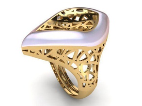 ring r0241 jewelry gold jewel jewellery rings 3d print model - Mito3D