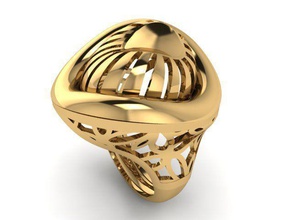 ring r0286 jewelry gold jewel jewellery rings 3d print model - Mito3D