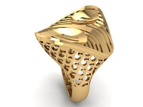 ring r0345 jewelry gold jewel jewellery rings 3d print model - Mito3D