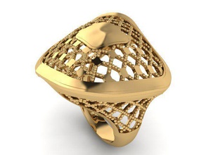 ring r0357 jewelry gold jewel jewellery rings 3d print model - Mito3D