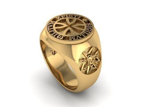 ring r0473 jewelry gold jewel jewellery rings 3d print model - Mito3D
