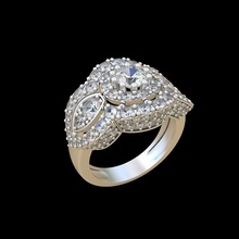 ring r062 Schmuck gold Silber diamond gem Juwel engagement bedruckbar ist Hochzeit sterling Mode-ring weiß Diamant-ring genial gold-ring engagem Mode-Schönheit diamant Ringe 3d print model - Mito3D