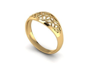 ring r0669 jewelry gold jewel jewellery rings 3d print model - Mito3D