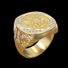 ring r083 schmuck luxus gold dekoration juwel sterling druckbar silber diamant vintag ringe cad mode schönheit saphir 3d print model - Mito3D