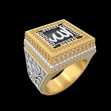 r084 yüzük takı lüks altın dekorasyon gem sterling yazdırılabilir Gümüş mücevher elmas Sole vintag cad Safir Müslüman moda güzellik 3d print model - Mito3D