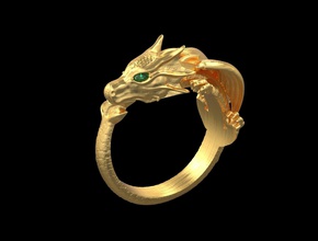 anello r094 gioielli oro argento diamante stampabile gioiello di fidanzamento matrimonio gemma la sterlina moda diamanti brillante d'oro e bellezza drago brillant anelli 3d print model - Mito3D