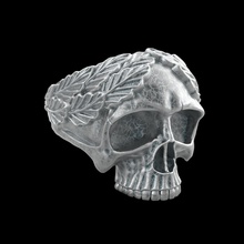 squillare r105 gioielleria oro argento stampabile gioiello sterlina platino prototipazione cranio nozze fidanzamento ghirlanda foglie anelli 3d print model - Mito3D