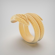 ring r113 jewelry gold silver printable diamond jewel jewellery wedding engagement gem sterling fashion beauty print cnc cad snake rings 3d print model - Mito3D