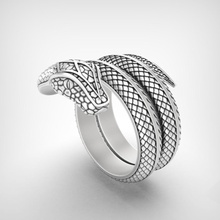 ring r133 jewel jewelry jewellery gold silver printable wedding engagement white sterling fashion platinum engagem beauty cad prototyping snake rings 3d print model - Mito3D