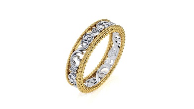 anillo r 0084 la joyería el colgante 14k joya diseño de moda plata oro las curvas brillante estados unidos canadá europa compromiso boda arete imprimible los anillos 3d print model - Mito3D