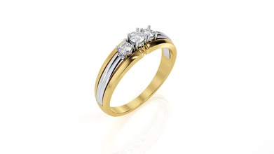 anneau r 0102 bijoux pendentif 14k joyau de la conception mode d'argent or l'anneau les courbes brillant états-unis canada l'europe l'engagement mariage boucle d'oreille imprimable anneaux 3d print model - Mito3D