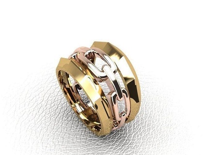ring r 73 jewelry luxury shining gold printable silver necklace gem chrome fashion diamond platinum christmas rings 3d print model - Mito3D