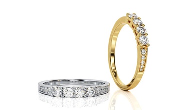 anneau r e 0041 bijoux brillant pendentif états-unis canada l'europe de l'engagement mariage 14k la conception mode d'argent or joyau l'anneau les courbes boucle d'oreille imprimable anneaux 3d print model - Mito3D