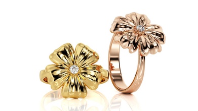 anello r f 0031 gioielli brillante ciondolo usa il canada europa di fidanzamento matrimonio 14k design moda argento oro gioiello curve orecchino stampabile anelli 3d print model - Mito3D
