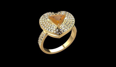 ring, rauch Topas Schmuck ring Juwel kostbar gold Edelstein gem diamond ruby Ringe bedruckbar ist Silber genial Mode-Schönheit Diamant-ring Saphir finger diamant 3d print model - Mito3D