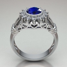 anillo ref 199 la joyería de oro el diamante plata gem compromiso joya boda imprimible brillante sterling moda engagem brazalete diamant vintag los anillos 3d print model - Mito3D