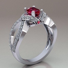anel ref 219 jóias ouro diamante de prata gem o engajamento jóia casamento printable brilhantes sterling da forma engagem diamant vintag noivado anéis 3d print model - Mito3D