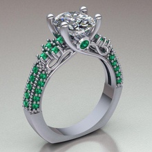 anel ref 228 jóias ouro diamante de prata gem o engajamento jóia casamento printable brilhantes sterling da forma engagem diamant vintag noivado anéis 3d print model - Mito3D