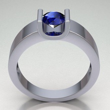 ring ref 232 jewelry gold diamond silver gem engagement jewel wedding jewellery printable brilliant sterling fashion engagem diamant vintag rings 3d print model - Mito3D