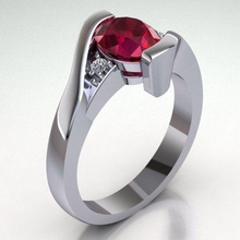 anillo ref 233 la joyería de oro el diamante plata gem compromiso joya boda imprimible brillante sterling moda engagem diamant vintag los anillos 3d print model - Mito3D