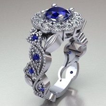 ring ref 259 jewelry gold diamond silver gem engagement jewel wedding jewellery printable brilliant sterling fashion engagem diamant vintag rings 3d print model - Mito3D