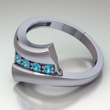 anel ref 260 jóias ouro diamante de prata gem o engajamento jóia casamento printable brilhantes sterling da forma engagem diamant vintag noivado anéis 3d print model - Mito3D