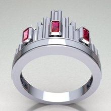 ring ref 262 jewelry gold diamond silver gem engagement jewel wedding jewellery printable brilliant sterling fashion engagem diamant vintag rings 3d print model - Mito3D