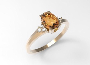 anillo de rennes stl la joyería brillante diamant los diamantes plata compromiso gem las gemas piedras preciosas oro joya pera el platino precioso anillos topacio boda 3d print model - Mito3D