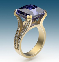 anel fitas coquetel leve ouro prata noivado estilo moda joias imprimível joalheria argolas 3d print model - Mito3D