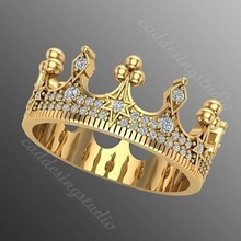bague rk135 bijoux or gemme argent bijou brillant diamant mariage mode doigt sterling saphir anneaux rubis platine médaille 3d print model - Mito3D