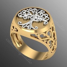 Ring rk143 Schmuck Gold Juwel Silber brillant Diamant Hochzeit Mode Finger Sterling Saphir Ringe Rubin Platin Engagement 3d print model - Mito3D