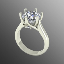 rk46 yüzük takı altın parlayan değerli gem platin Gümüş mücevher moda elmas parmak yazdırılabilir sterling parlak Safir ruby Sole 3d print model - Mito3D