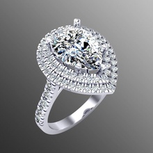 ring rk56 schmuck wertvoll gold juwel silber druckbar brillant diamant hochzeit mode finger sterling saphir ringe rubin platin 3d print model - Mito3D