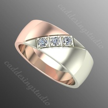 ring rk66 schmuck wertvoll gold juwel silber druckbar brillant diamant hochzeit mode finger sterling saphir ringe rubin platin 3d print model - Mito3D