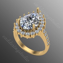 ring rk67 schmuck gold juwel silber brillant diamant hochzeit mode finger sterling saphir ringe rubin platin anhänger 3d print model - Mito3D