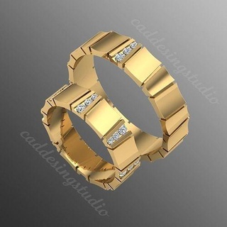 ring rk77 jewelry gold fashion 3d 3djewels 3djewellery 3dring rings jewel jewellery diamond engagement silver engagem wedding gem 3djewelry 3d print model - Mito3D