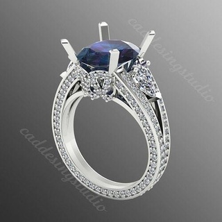 bague rk93 bijoux or mode 3djewels 3djewellery 3dring anneaux bijou diamant moderne engagement argent engagem mariage gemme 3djewelry 3d print model - Mito3D