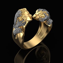 anillo of romeo julieta joyería joya libra esterlina plata oro anillos amor despedida salir apartado moda belleza imprimible vendimia 3d print model - Mito3D
