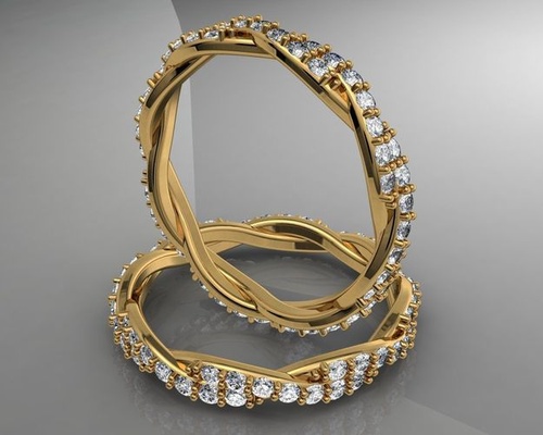 ring rope jewel jewelry gold silver jewellery gems earring earing earings jewelery bracelet golden jewels rings 3d print model - Mito3D