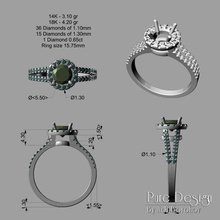 ring round stone 3d print model jewelry ring rings gold jewelry jewel jewellry 3d print model diamod diamonds gam stone rhino stl precious printing fine round