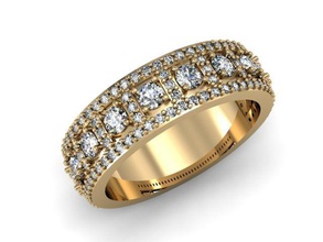 anillo de la colección real joyería 3djewelry hermoso brillante cad el diamante elegante compromiso moda gem oro platino jewelryprint jewelrywax precioso printversion plata boda royal los anillos 3d print model - Mito3D