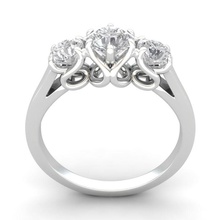 ring rr gold silver stones gem stl print jewelry rings 3d print model - Mito3D