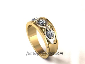 ring rw18 jewelry cad design detail diamond engagement gem gold jewel jewellery platinum printable luxury fashion beauty silver woman rings 3d print model - Mito3D